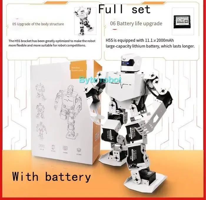 Robot Humanoïde 16 DOF RoboSoul H5S Assemblé, Kit Robot Programmable, Éducation, Marche, Chant, Phta