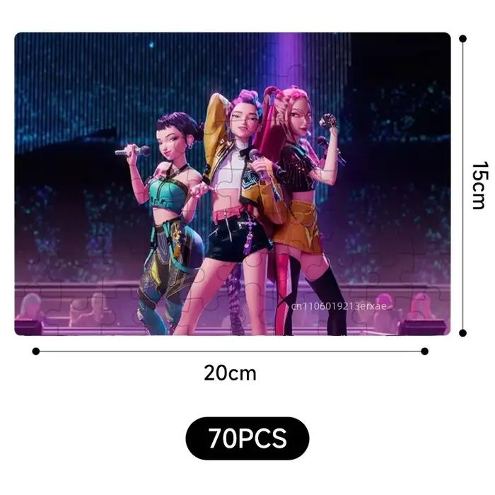 Puzzle en bois 70/300 pièces, cool, cyberpunk, anime, jeu de réflexion DIY, jeu interactif familial,