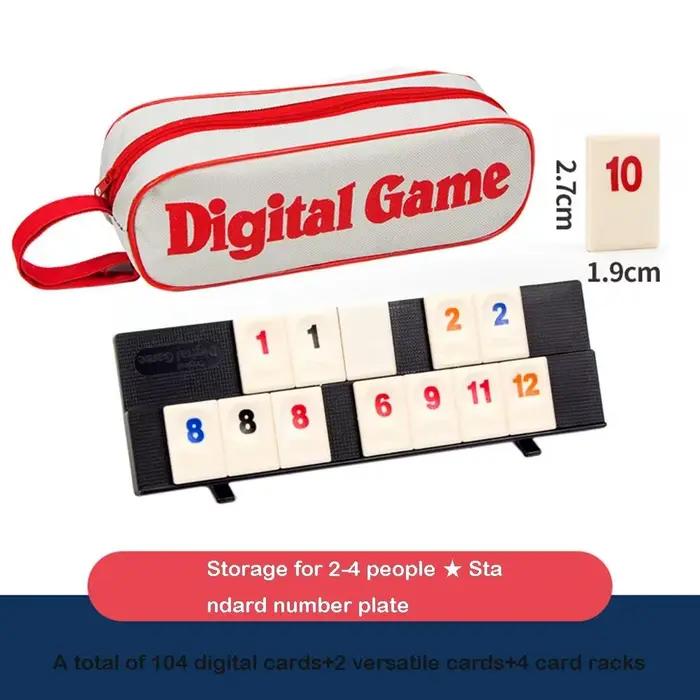 1 Jeu de Mahjong israélien numérique, cartes de Mahjong, jeu de société, jouets de loisirs, jeux de 