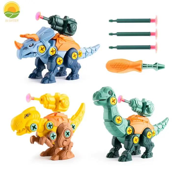 Ensemble de modèles de construction de dinosaures pour enfants, puzzle Montessori, tournevis, outil 
