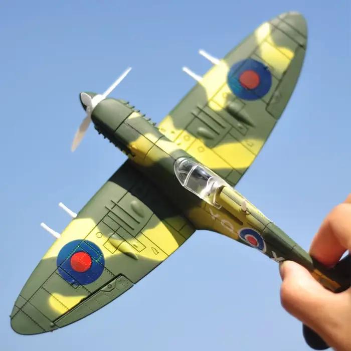 22 cm 4D bricolage jouets combattant assembler des blocs modèle de construction avion modèle militai