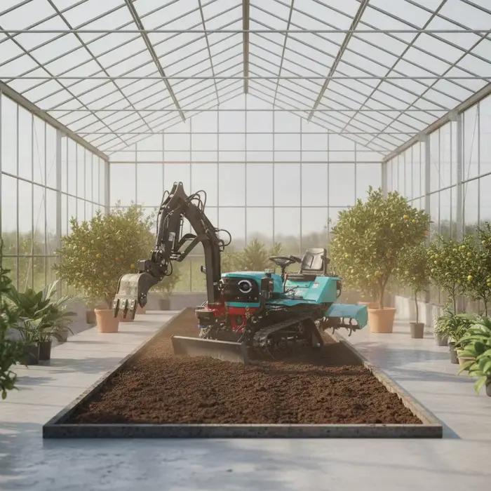 Tracteur à chenilles pour la gestion des champs, machine pratique pour la culture des vergers, livra