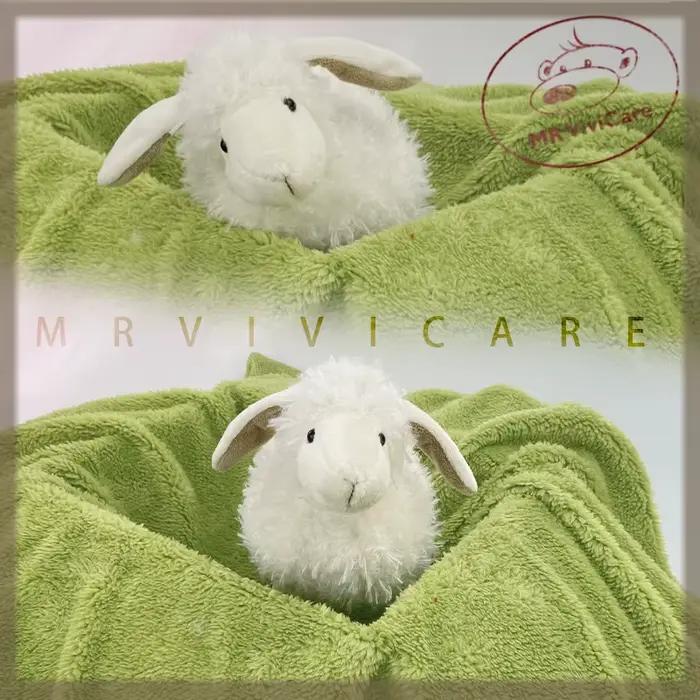 Enfants doux blanc mouton en peluche poupée bébé mignon Animal poupée filles bébé en peluche poupée 