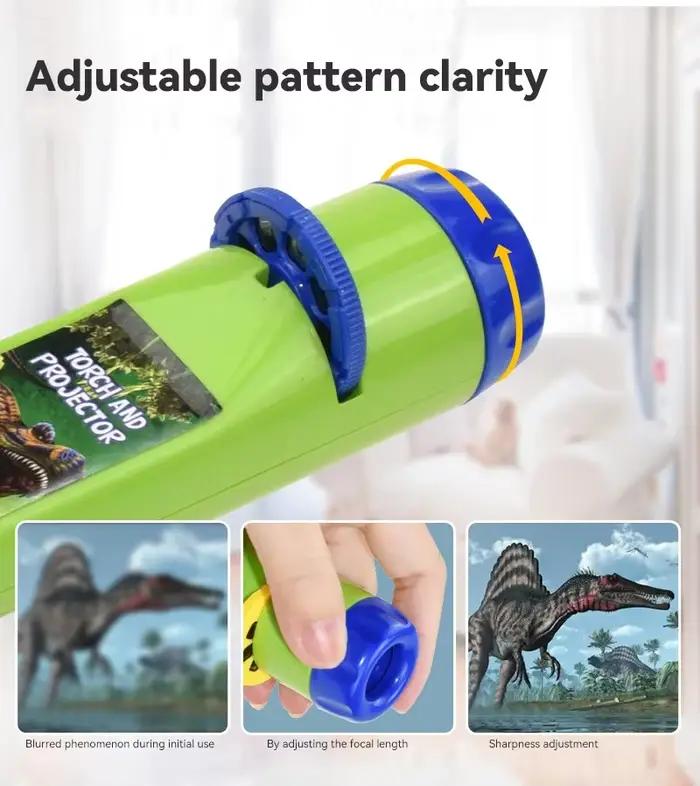 Projecteur d'éducation précoce pour enfants, lampe de poche, Puzzle d'histoire, dinosaure, océan, mo