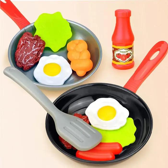 Jouets alimentaires de cuisine pour enfants, 8 pièces, ustensiles de cuisine de Simulation, jeu de S