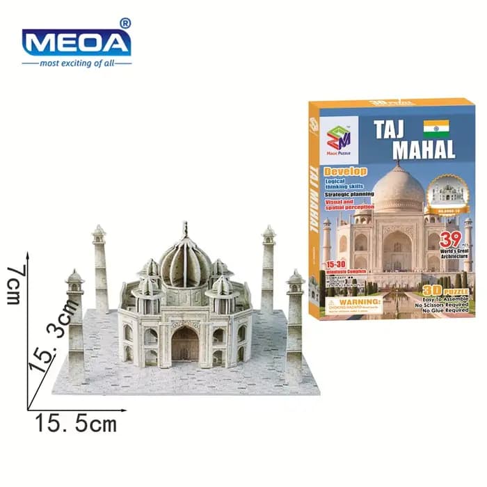 40 styles d'architecture de renommée mondiale, Puzzle 3D, modèle de Construction, jouets pour enfant