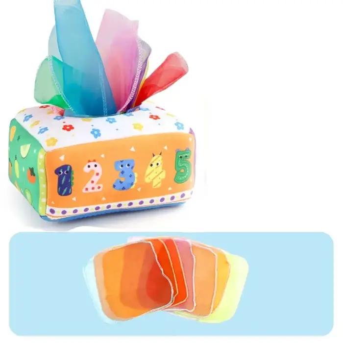 Boîtes Montessori pour bébé, jouets pour bébé, boîte à mouchoirs magique, jouet Montessori de 6 à 12