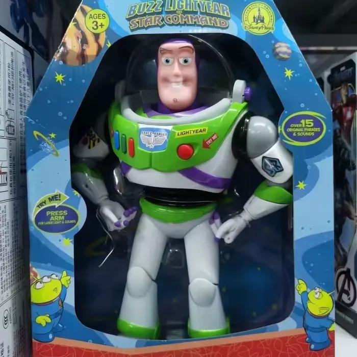 Capsule spatiale Buzz Lightyear de Toy Story, modèle parlant avec son, lumière et articulations mobi