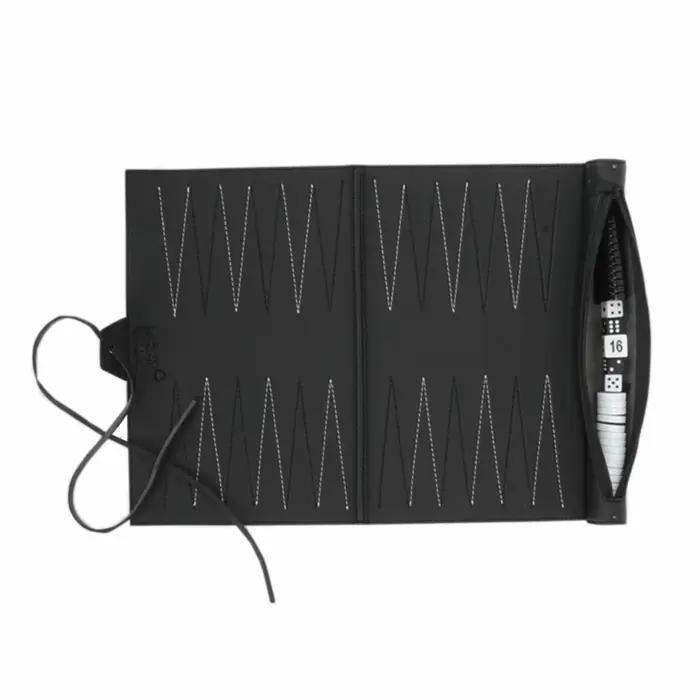 Ensembles de Backgammon enroulables de qualité, jeu de société de voyage Portable pour adultes et en