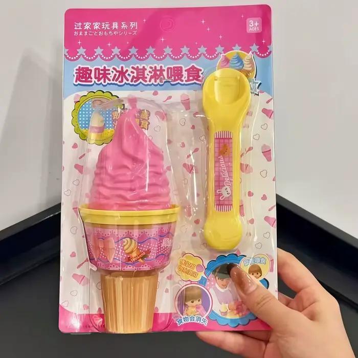 Jouet d'alimentation en forme de cornet de glace pour poupée, série de jouets d'alimentation créatif