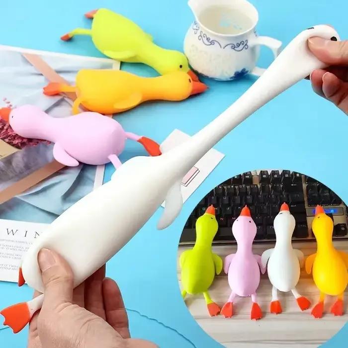 Jouets anti-Stress colorés et amusants, animaux canard, jouets sensoriels du bout des doigts, grande