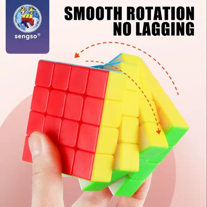 SENGSO Speed Cube 2X2 3x3 4X4 5X5 Cube pyramide résolution de problèmes casse-tête, Puzzle de couleu