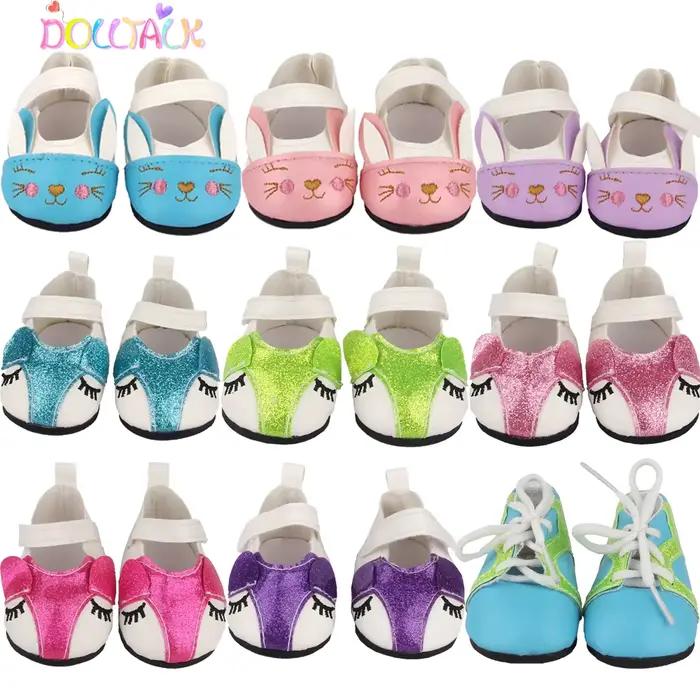 Chaussures à nœud de dessin animé mignon pour fille américaine, accessoires de vêtements au beurre, 