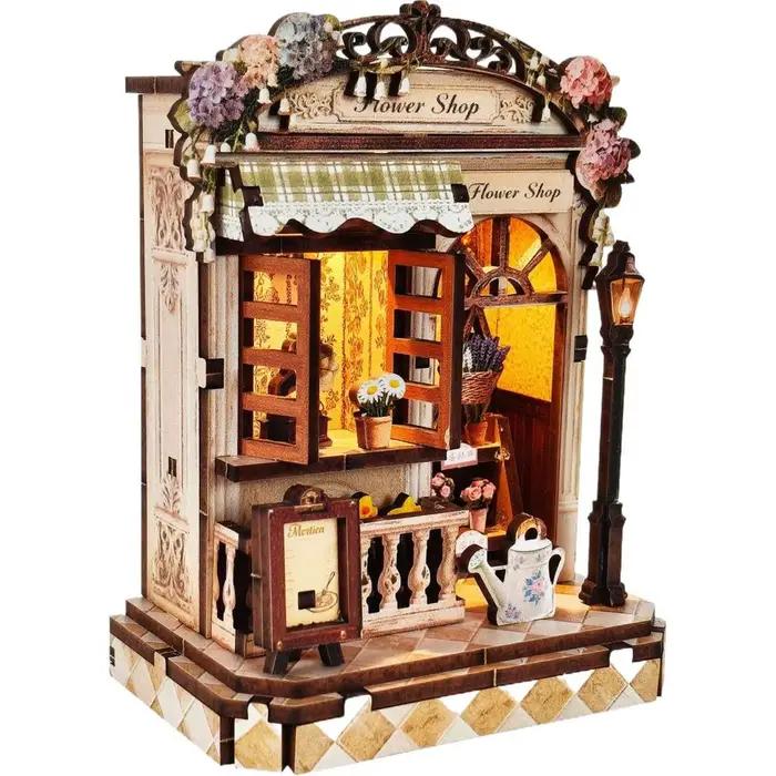 Maquette 3D à assembler soi-même : Librairie Créative, Décoration de Bureau, Bricolage, Maison en Bo