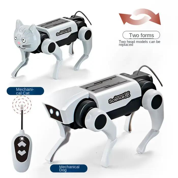 Robot Rc chien à assembler soi-même, jouet mécanique télécommandé, enseignement scientifique, modèle