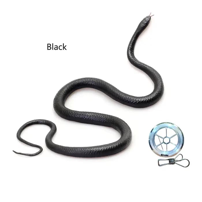 Jouet de farce de serpent avec Clip de ficelle, grand farce de serpent en caoutchouc réaliste drôle 