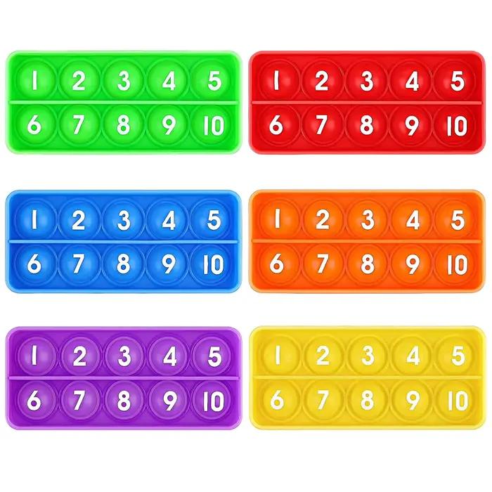 Jeux mathématiques à dix cadres, jouet pour enfants, manipulateurs mathématiques pour élèves d'âge p