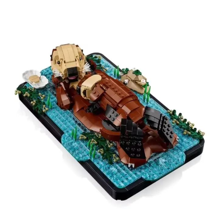 Kit d'assemblage Otters marins flottants mignons 2026 – 1234 pièces – Modèles réduits exquis – Cadea