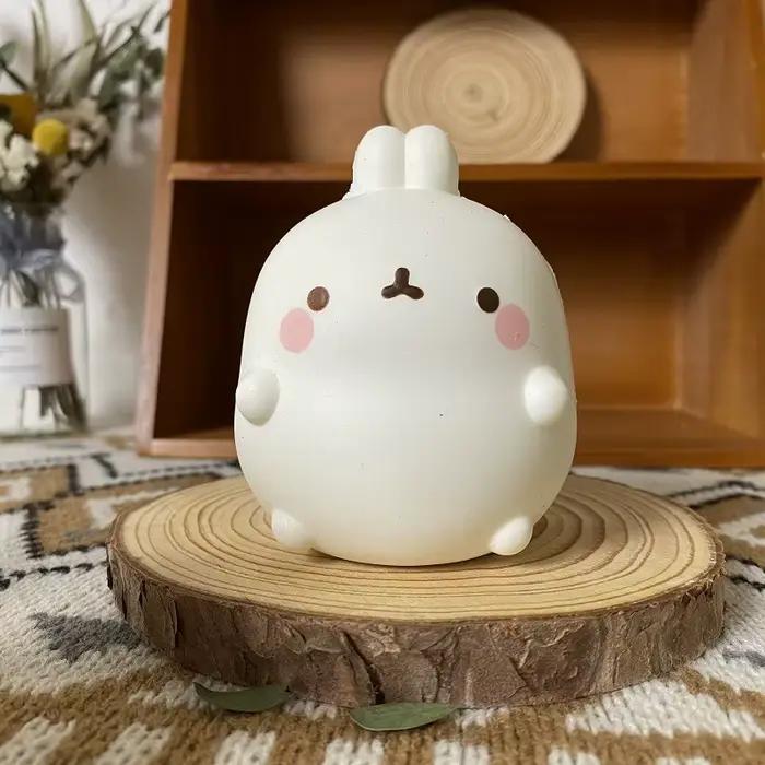 Jouet sensoriel anti-stress en forme de lapin mignon, jouet à presser doux à rebond lent, jouet de d