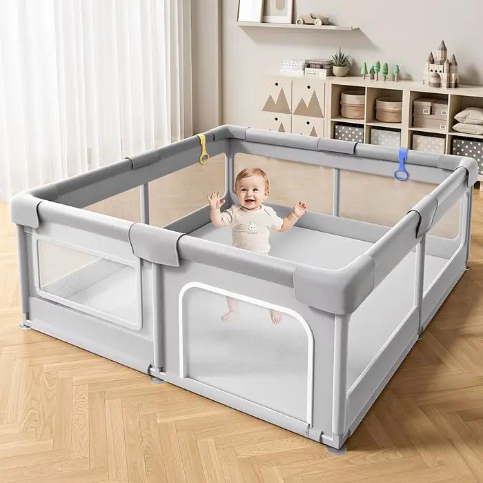 Parc pour bébé - Aire de jeu portable et sécurisée, conception pliable pour la maison, les voyages e