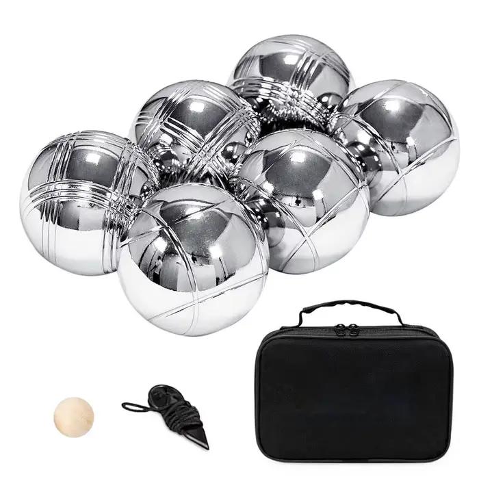 Ensemble de jeux de pétanque en plein air, boule de pétanque en métal, kit d'invitation, jeux de loi