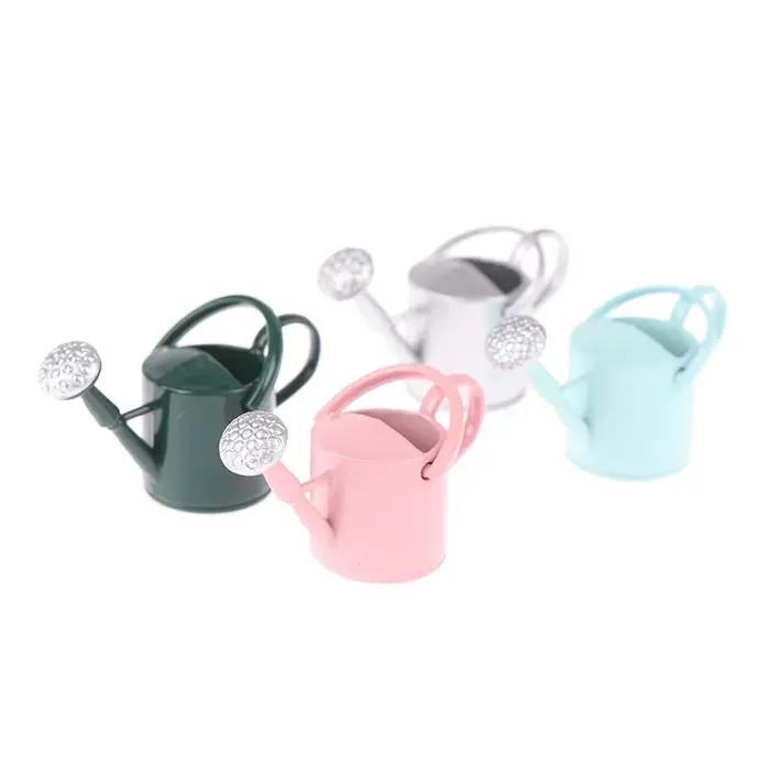 Meubles miniatures pour maison de poupée 1/12, arrosoir en métal, décoration de jardin, meubles mini
