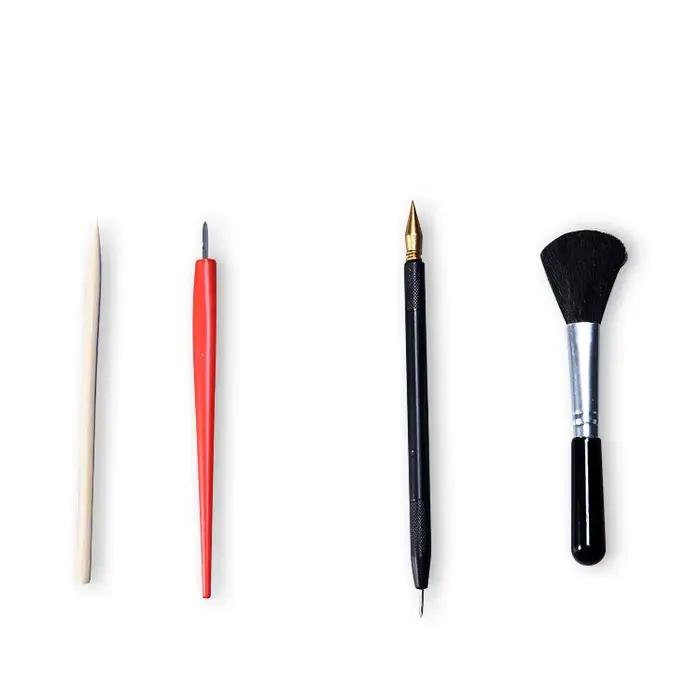 4 feuilles de papier à gratter avec stylet, kit de dessin des monuments célèbres, jouet de peinture 