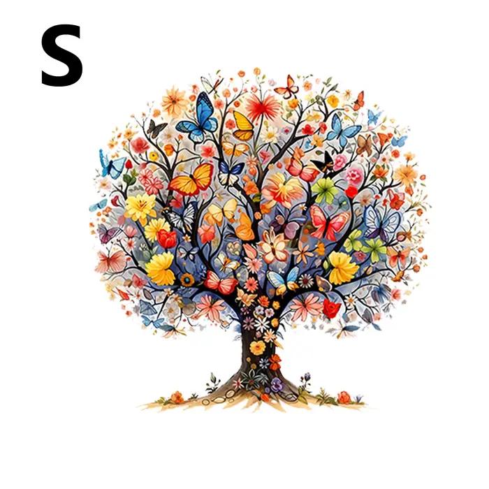 Puzzles uniques en bois avec arbre de vie – Puzzle irrégulier en forme d'animal, jouet de loisirs am