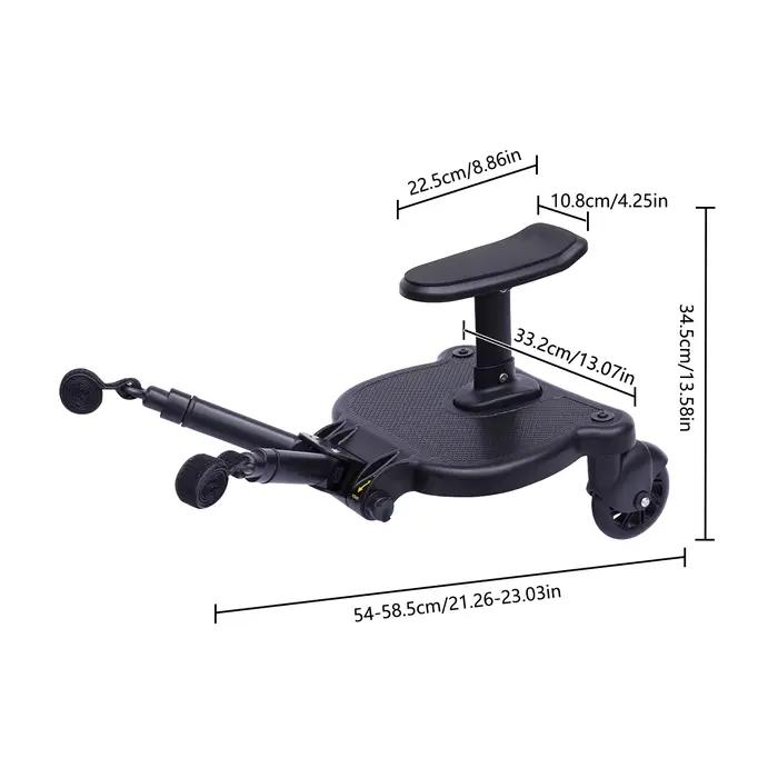 Planche de poussette universelle 2 en 1, planche de Buggy debout avec siège détachable, adaptateur d