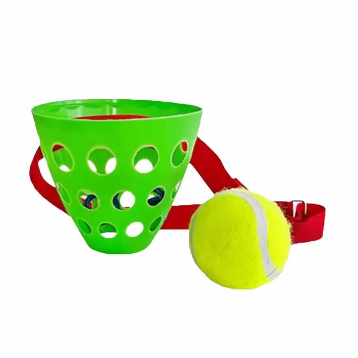 Jeu interactif de capture de balles avec seau oscillant, jeu amusant multijoueur, jeu de balles osci