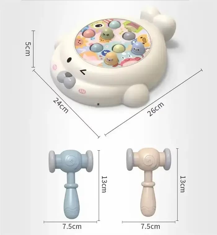 Jeu de marteau à taper Montessori en forme de phoque, jouet éducatif musical interactif pour enfants