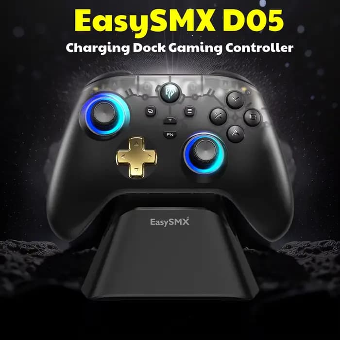 EasySMX – manette de chargement D05, contrôleur sans fil, Compatible avec PC/Switch/téléphone/Steam/