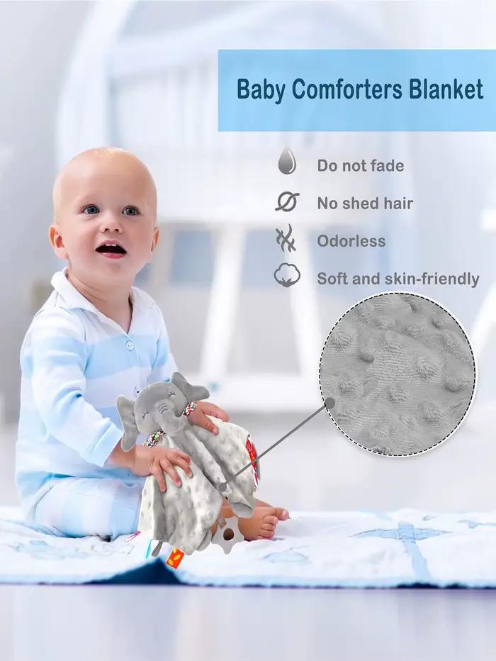Jouets en peluche pour nouveau-né, couverture d'animal mignon, couette lapin éléphant, apaiser, serv