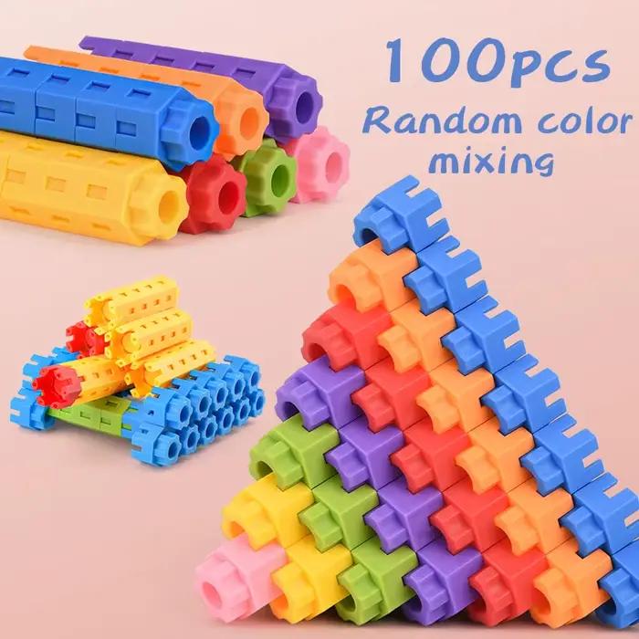Blocs de construction hexagonaux, grandes particules, jouets à assembler, épissage et blocs de const