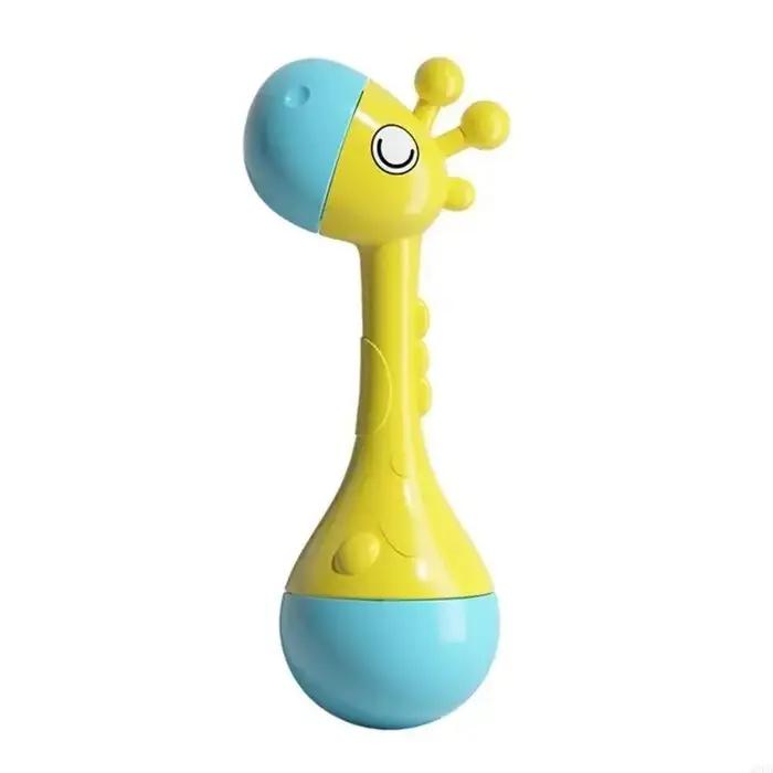 Jouet hochet pour bébé, clochette à main en forme d'animal mignon, balle à saisir, jouets sensoriels