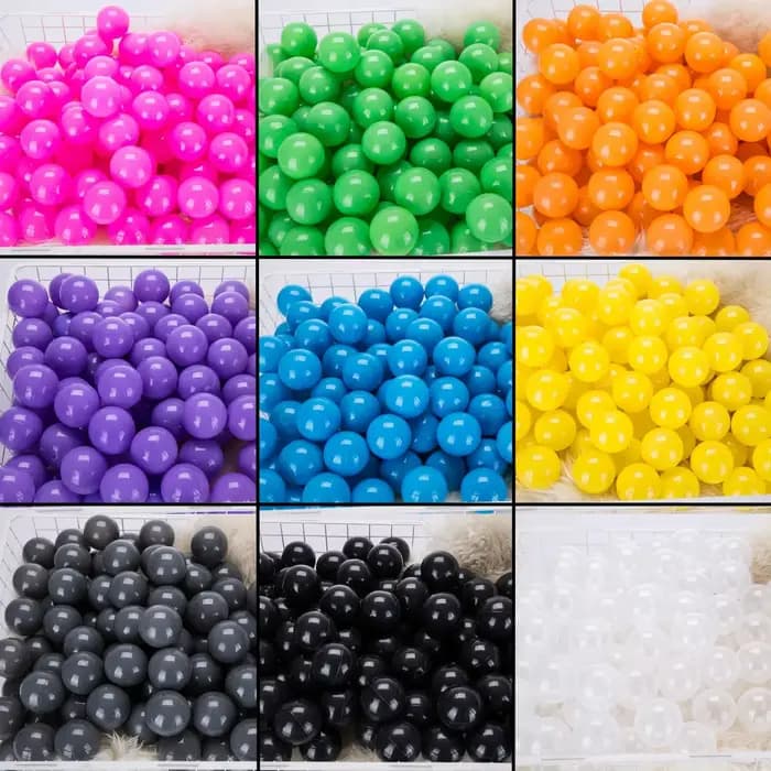 50 pièces 55MM bébé balles en plastique piscine d'eau océan jeux de balle pour enfants natation foss