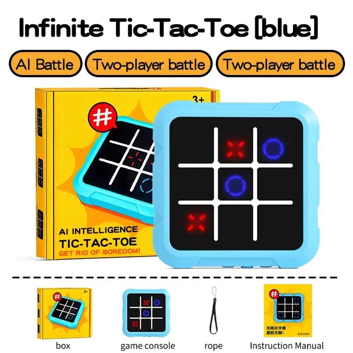 Jeu de Tic-Tac-Toe électronique AI, jeux électroniques multifonctionnels, jeu de société pour adulte