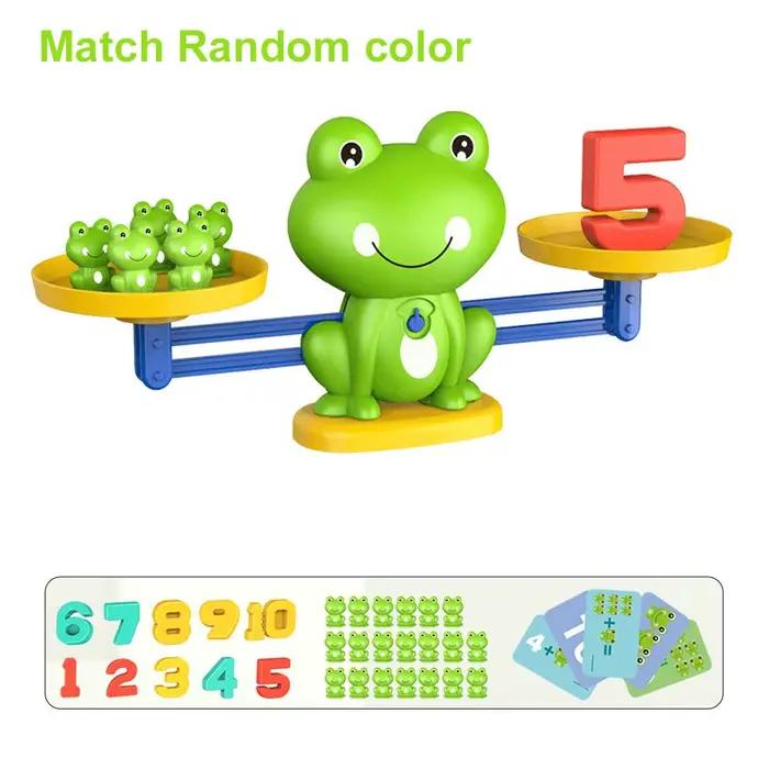 Jouets mathématiques pour enfants, balance en forme de grenouille, apprentissage du comptage, jouets