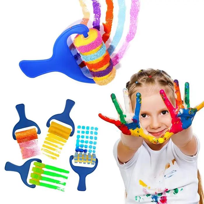 Ensemble de pinceaux éponge pour peinture, jouets de dessin pour enfants, tampon EVA, déchets artist