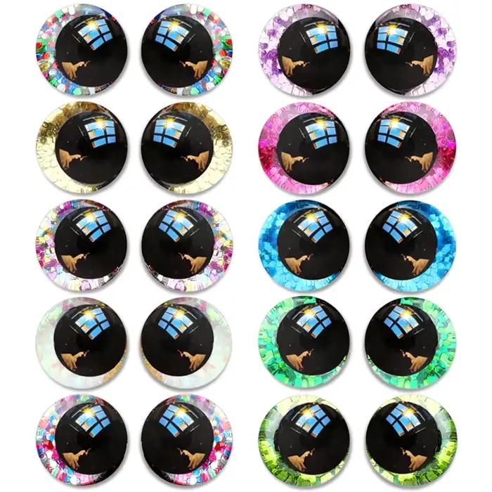 20 jouets uniques "oeil", disponibles en tailles 14-20 mm, yeux clignotants en forme de dessin animé