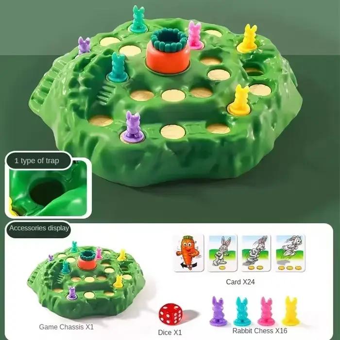 Piège à carottes et lapin, plateau de Table, défi de jeu de défi, fête de famille Parent-enfant, Puz