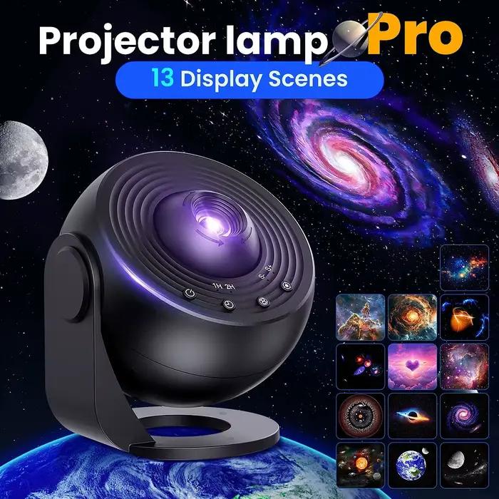 Projecteur de galaxie de veilleuse professionnelle Projecteur de ciel étoilé 360 °   Lampe planétari