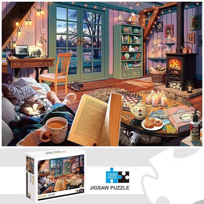 Puzzle chaud pour la maison, 1000 pièces, pour adultes, jeux de décoration pour la maison, Puzzle de