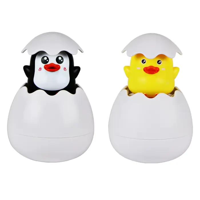 Jouet de bain pour bébé, canard mignon, pingouin, œuf, arroseur d'eau, salle de bain, douche, jouets