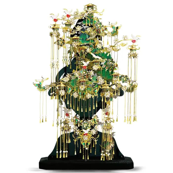 Piececool – Puzzle 3d en métal pour adultes, QING SHAN DAI, kit de construction, cadeau d'anniversai