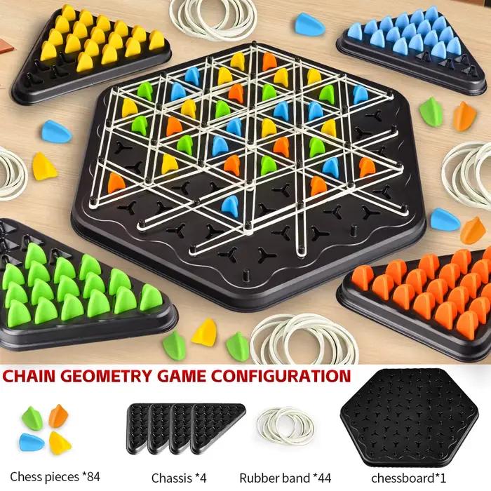 Jeu de société Cool Chaingeometry pour stimulation du cerveau, jouet pour développer la logique des 