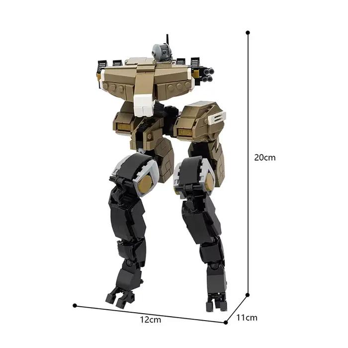 Moc Game Mech Series Metal Geared Robot importer Night Assembly Model Action Figures, Brick Toy, Cad
