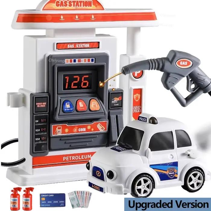 Jouet de station-service pour enfants, pompe à gaz de Simulation, modèle de jouet avec ensemble de v