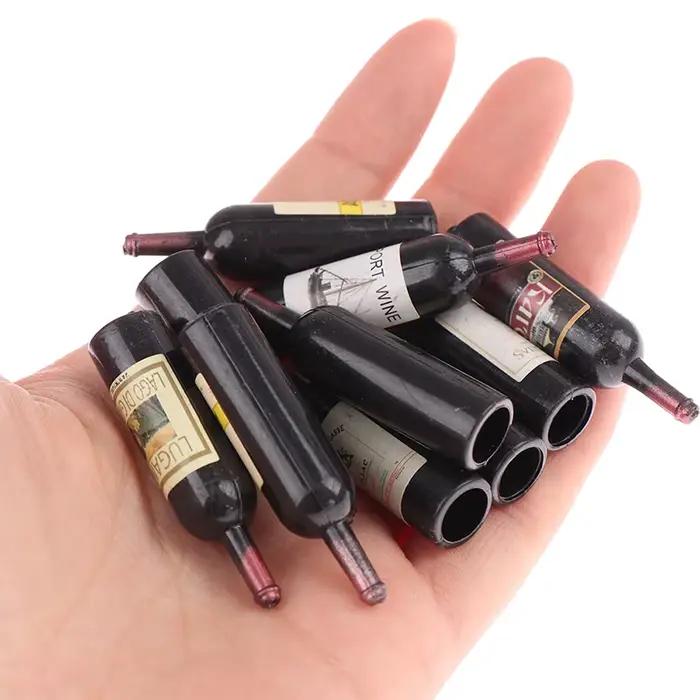 Mini bouteille de vin l'inventaire pour enfants, simulation de maison de courses, accessoires de déc