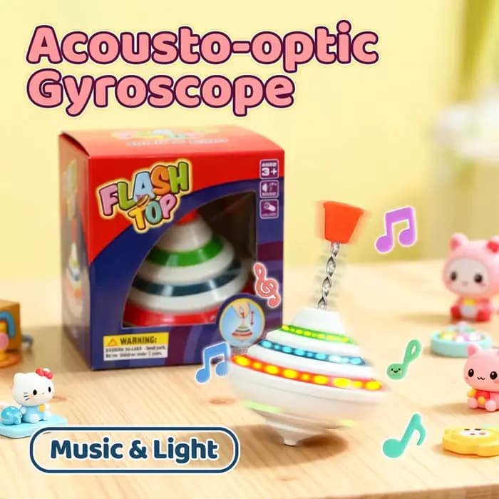 Toupies magiques classiques, jouet musical, lumière gyroscopique, jouets pour enfants avec Flash LED